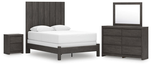 Fraluna Queen Panel Bed, Dresser, Mirror and Nightstand