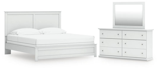 Bostwick Shoals King Panel Bed, Dresser and Mirror