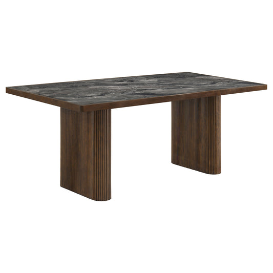 Parry 80-inch Smart Top Paladina Dining Table Dark Walnut