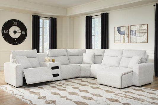 Modmax II 6-Piece Reclining Sectional with Chaise and Audio Console