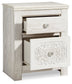 Paxberry Queen Panel Bed with Mirrored Dresser, Chest and Nightstand