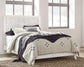 Paxberry Queen Panel Bed with Mirrored Dresser, Chest and Nightstand