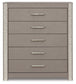 Surancha Queen Poster Bed with Mirrored Dresser, Chest and 2 Nightstands
