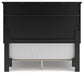 Lanolee Full Panel Bed with Mirrored Dresser and Chest