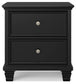Lanolee California King Panel Bed with Mirrored Dresser and 2 Nightstands