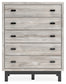 Vessalli King Panel Headboard with Mirrored Dresser, Chest and 2 Nightstands