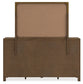 Cabalynn California King Upholstered Bed with Mirrored Dresser and 2 Nightstands
