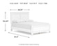 Fortman Full Panel Bed with Mirrored Dresser
