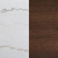 Aldrich 66-inch Marble Top Counter Height Dining Table White