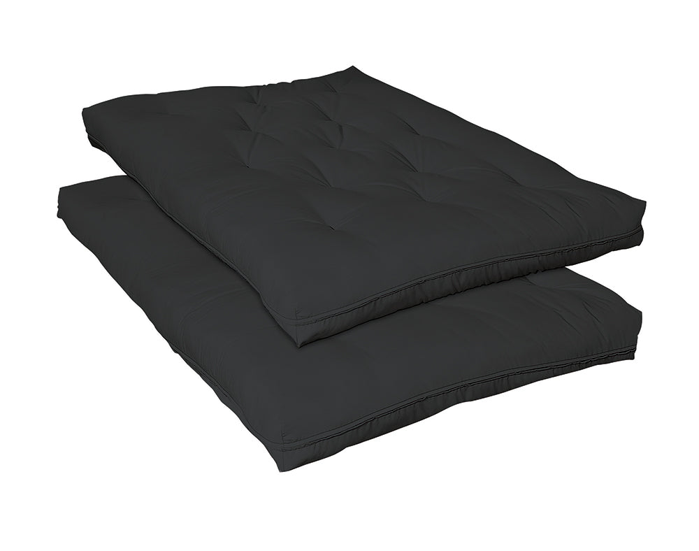 7-inch Deluxe Futon Pad Black