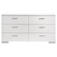 Felicity 4-piece Full Bedroom Set White High Gloss