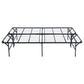 Mabel Metal Eastern King Mattress Support Platform Bed Black