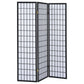 Carrie 3-Panel Room Divider Folding Shoji Screen Black