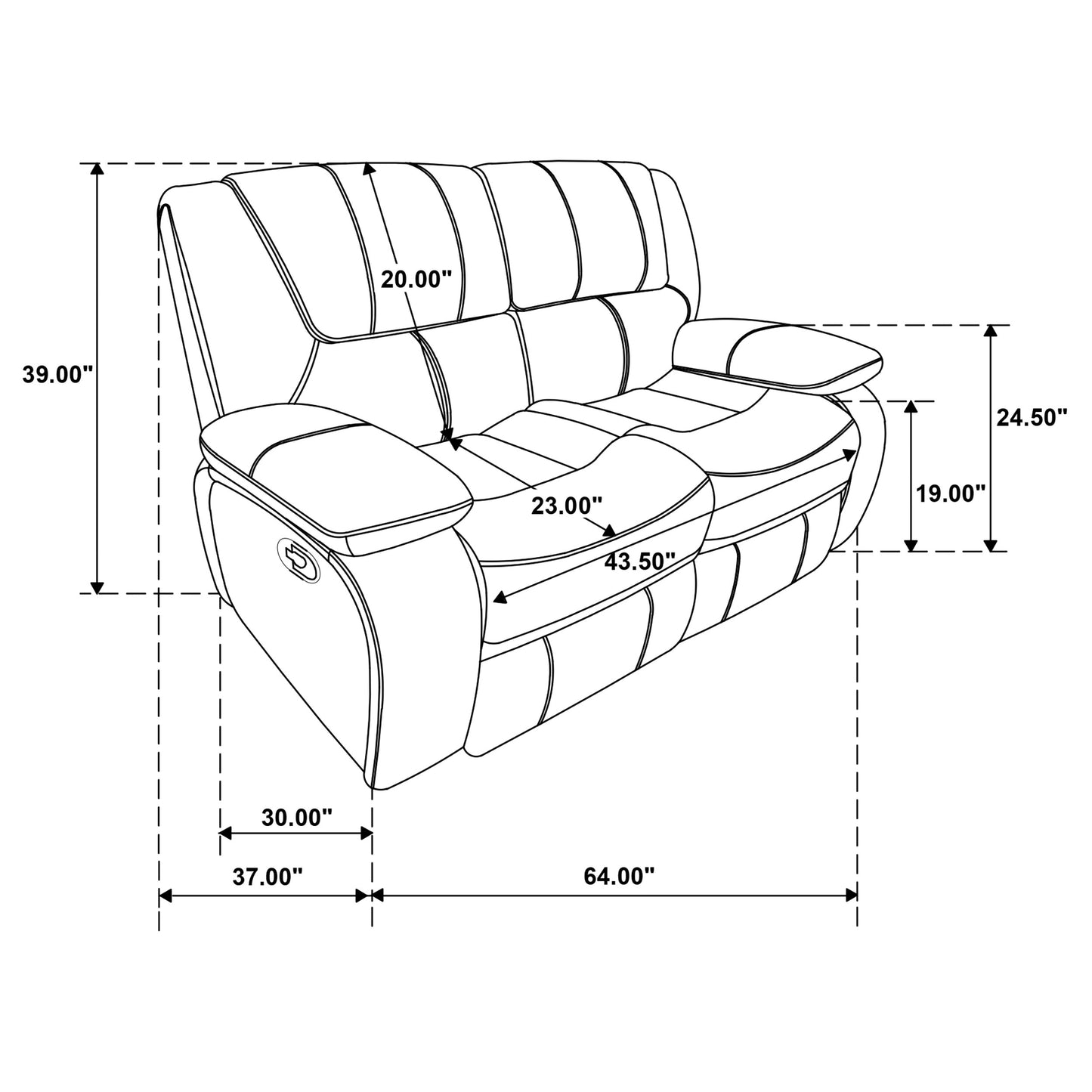Camila 2-piece Upholstered Reclining Sofa Set Red
