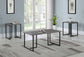 Nyla 3-piece Engineered Wood Coffee Table Set Weathered Grey