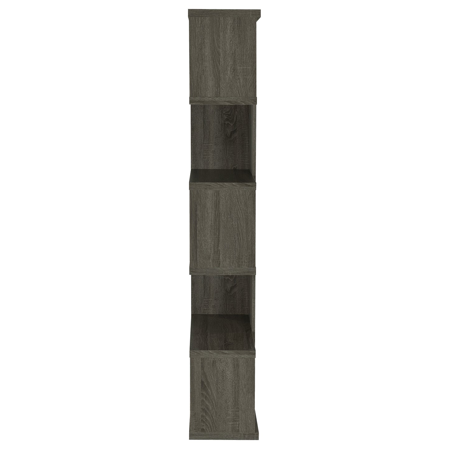 Joey 71-inch 5-shelf Bookshelf Weathered Grey