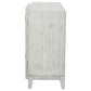 Mckellen 4-door Wood Trellis Accent Cabinet Distressed White