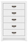 Binterglen Queen Panel Bed with Mirrored Dresser, Chest and 2 Nightstands