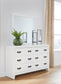 Binterglen Queen Panel Bed with Mirrored Dresser, Chest and 2 Nightstands