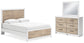 Charbitt Queen Panel Bed with Mirrored Dresser