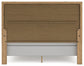 Galliden King Panel Bed with Mirrored Dresser