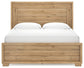 Galliden King Panel Bed with Mirrored Dresser