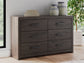 Prendonea Six Drawer Dresser