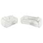 Isabella 2-piece Sherpa Upholstered Sofa Set Natural