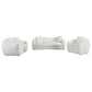 Isabella 3-piece Sherpa Upholstered Sofa Set Natural