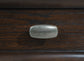 Devon 4-piece Eastern King Bedroom Set Wine Red and Dark Oak