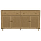 Arini 2-drawer Cane Door Dining Sideboard Server Sand Wash