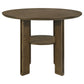 Ottowa 47-inch Round Counter Height Dining Table Brown