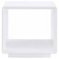 Paseo Square End Side Table White High Gloss