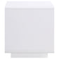 Paseo Square End Side Table White High Gloss