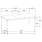 Reseda 7-piece Rectangular Dining Set Ash Brown
