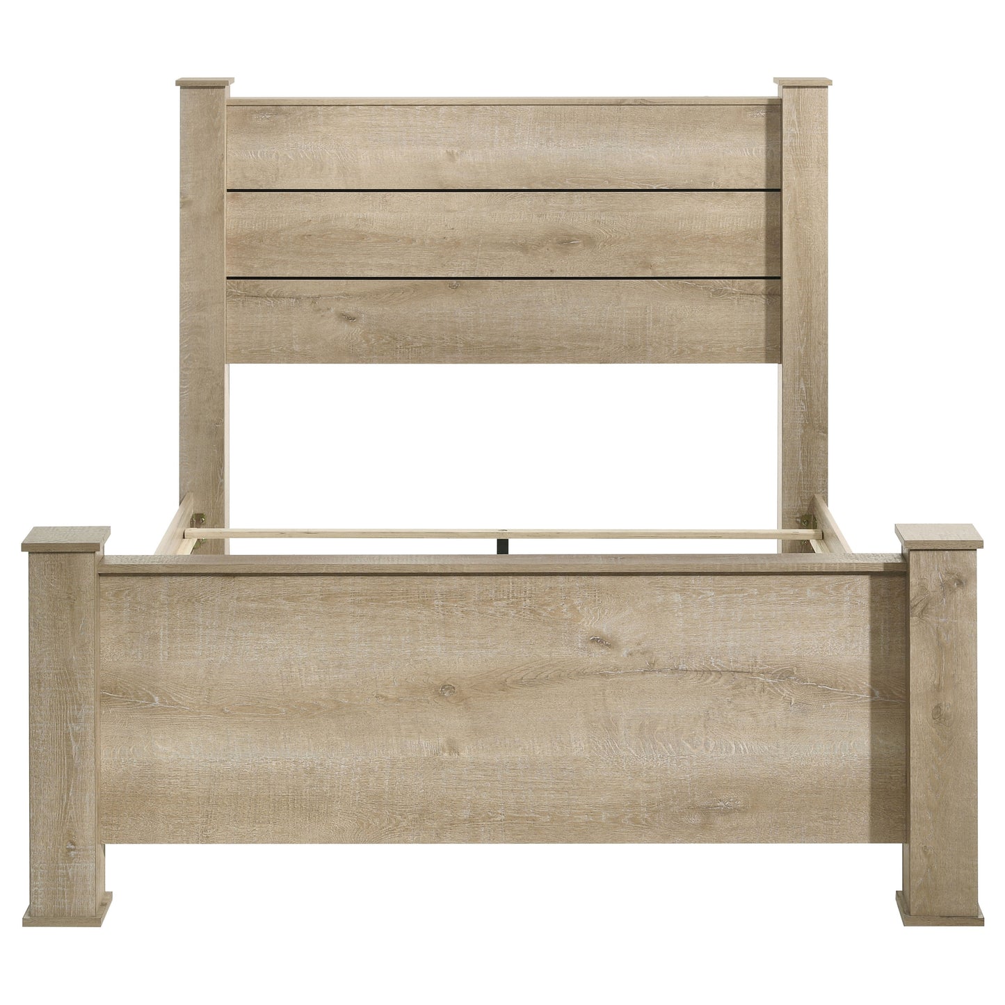 Oakglen 55-inch Queen Panel Bed Weathered Oak