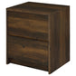 Westpark 2-drawer Nightstand LED Lights and USB Dark Pine