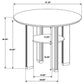 Ottowa 47-inch Round Counter Height Dining Table Brown