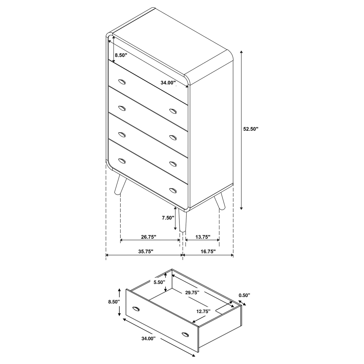 Robyn 5-piece Eastern King Bedroom Set Light Ash