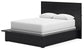 Londer Queen Panel Bed with Mirrored Dresser, Chest and 2 Nightstands