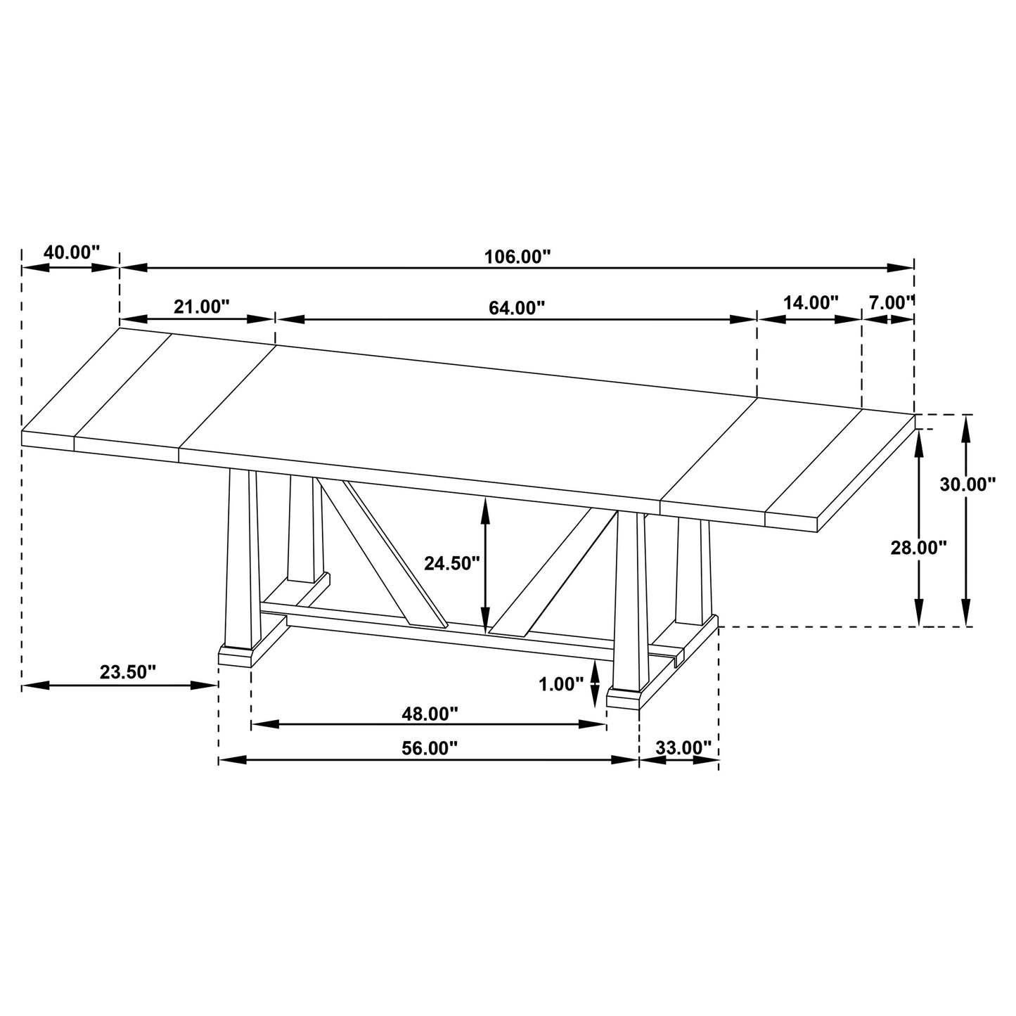 Middleton 9-piece Extension Leaf Dining Set Brown and Black