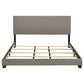 Dorian Fabric Upholstered Eastern King Panel Bed Taupe