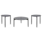Rosalie 3-piece Round Coffee and End Table Set Grey