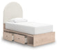 Arloster Twin Upholstered Panel Bed with Storage