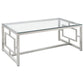 Merced 3-piece Rectangular Coffee and End Table Set Nickel