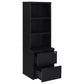 Westpark 3-piece Full Bedroom Set Bookcase Headboard Black