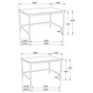 Ebby 2-piece Genuine Marble Top Nesting Coffee Tables White