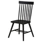 Andrews Windsor Spindle Back Dining Side Chair Black (Set of 2)