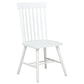Andrews Windsor Spindle Back Dining Side Chair White (Set of 2)