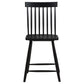 Andrews Windsor Counter Height Dining Side Chair Black (Set of 2)